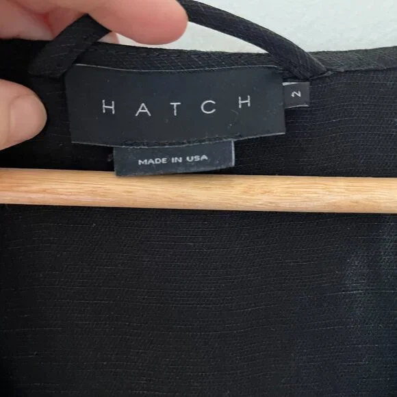 Hatch The Noelle Black Coverall Jumpsuit | size 2 - Picture 8 of 14